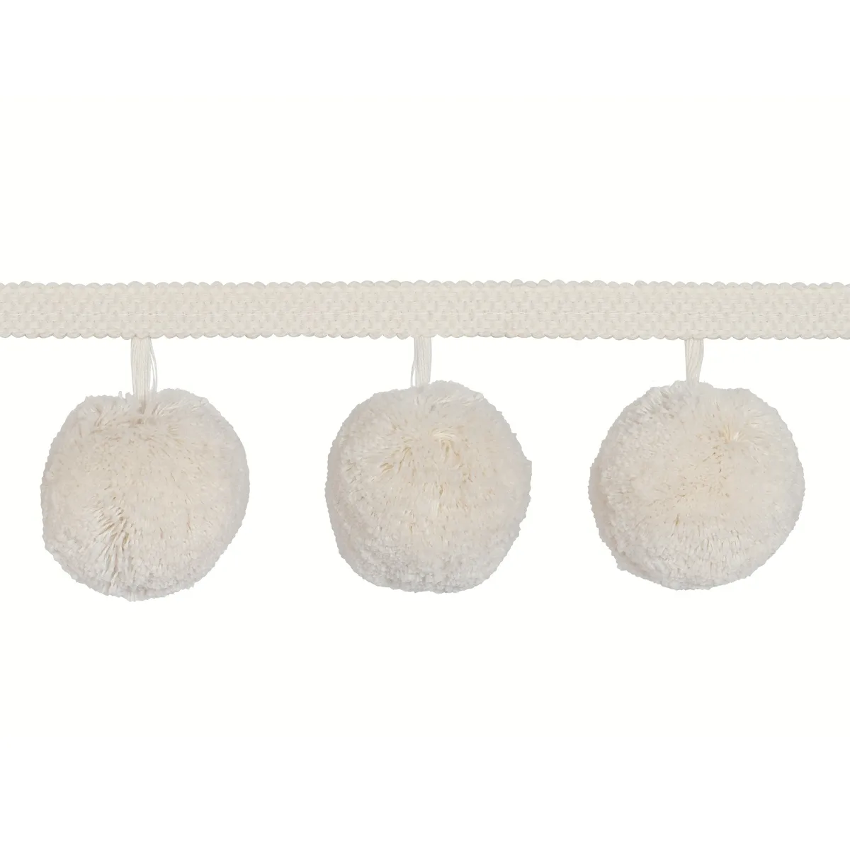 Schumacher Pom Pom Trim in Ivory (84770)