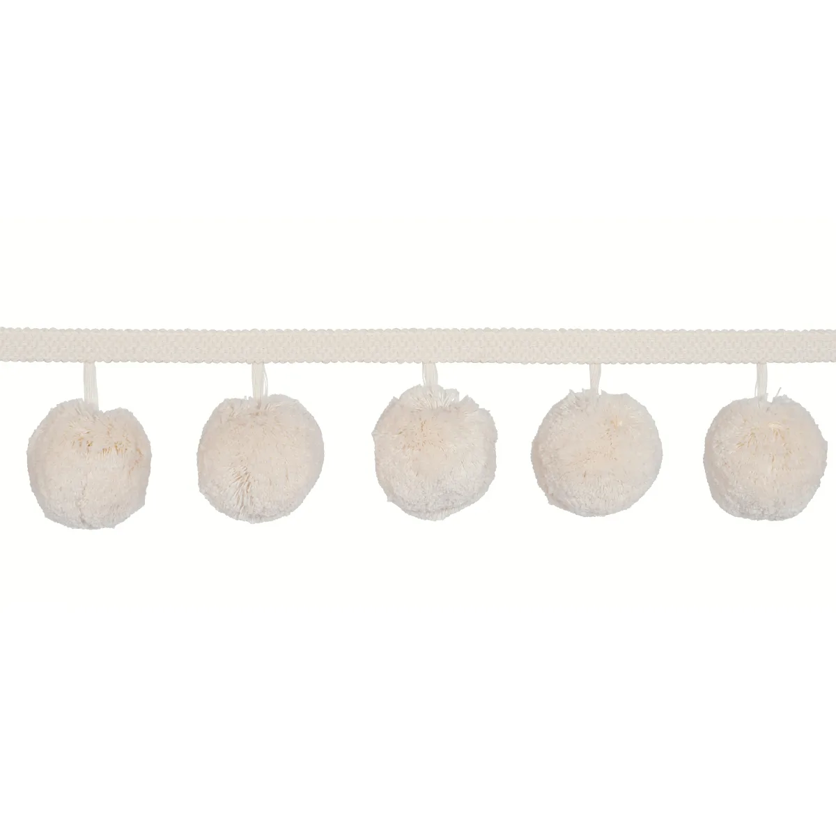 Schumacher Pom Pom Trim in Ivory (84770)