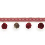 74365 | Poms - Wine Schumacher Poms trim in Wine (74365)
