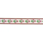 85441 | Poppy Hand Block Trim - Pink Schumacher Poppy Hand Block Trim in Pink (85441)