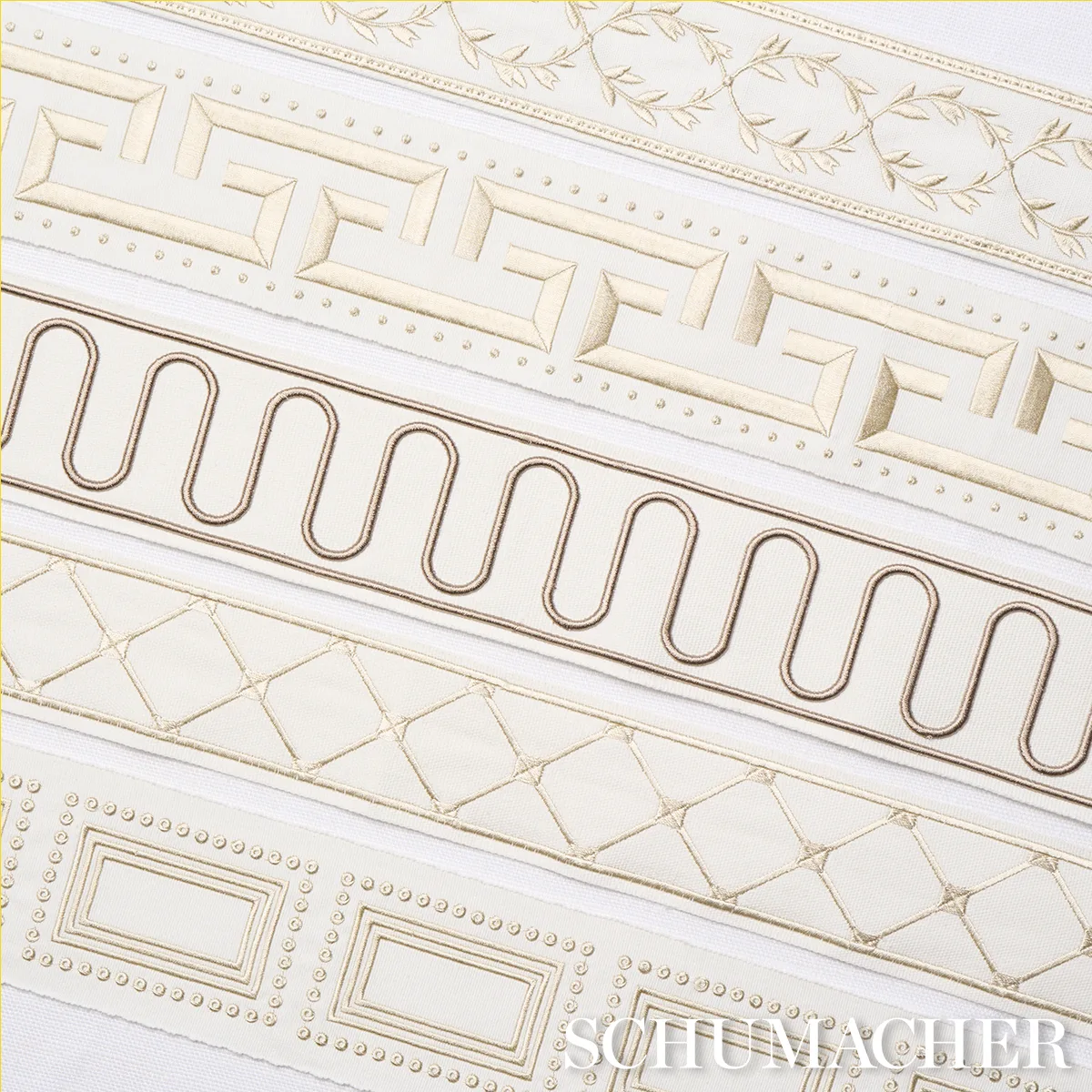 84610 | Porte Parisien - Ivory Schumacher Porte Parisien trim in Ivory (84610)