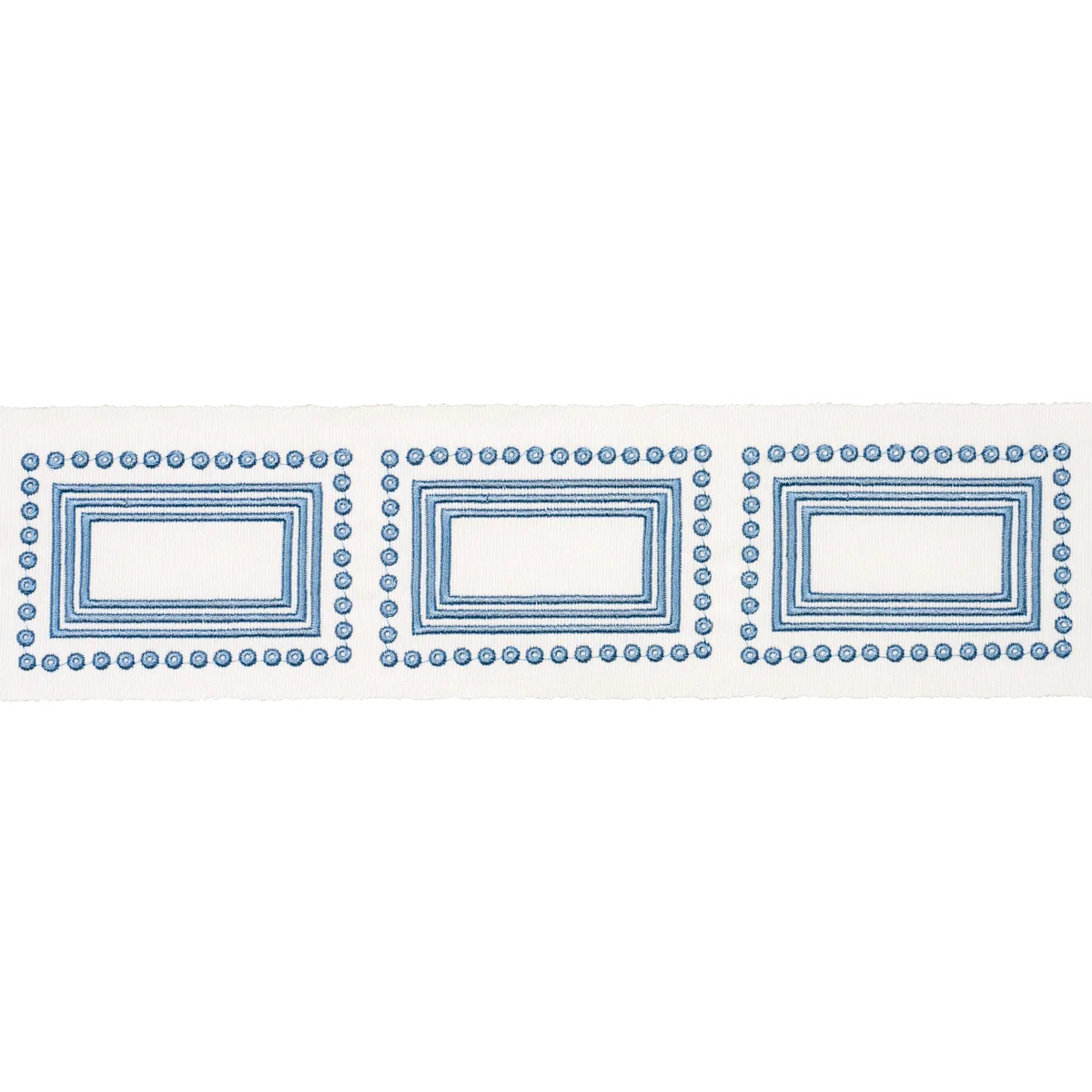 Schumacher Porte Parisien trim in Porcelain (84612)