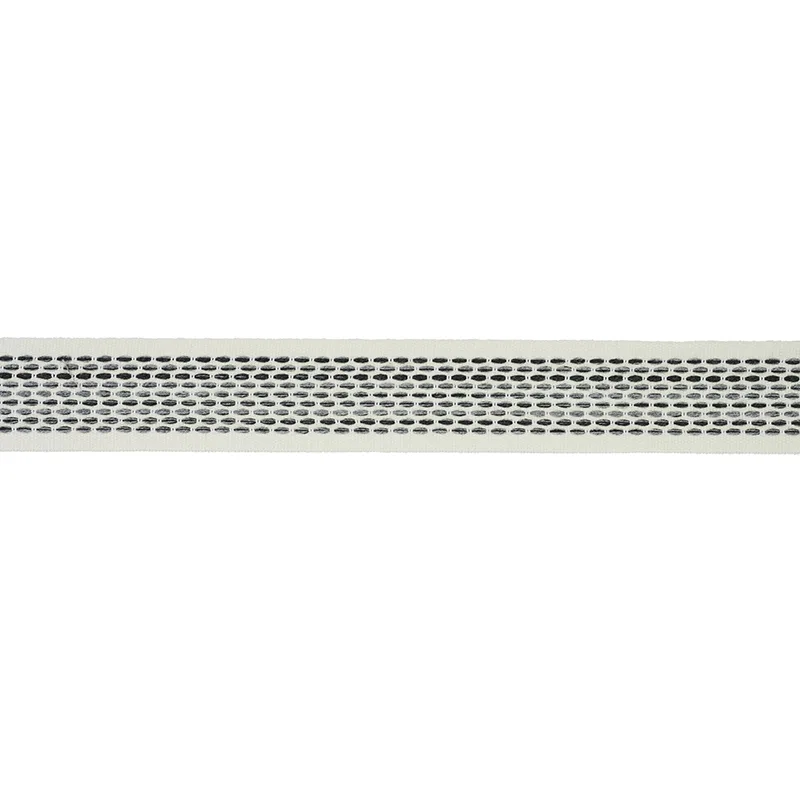 Schumacher Portola Tape Indoor/Outdoor trim in Charcoal (79422)