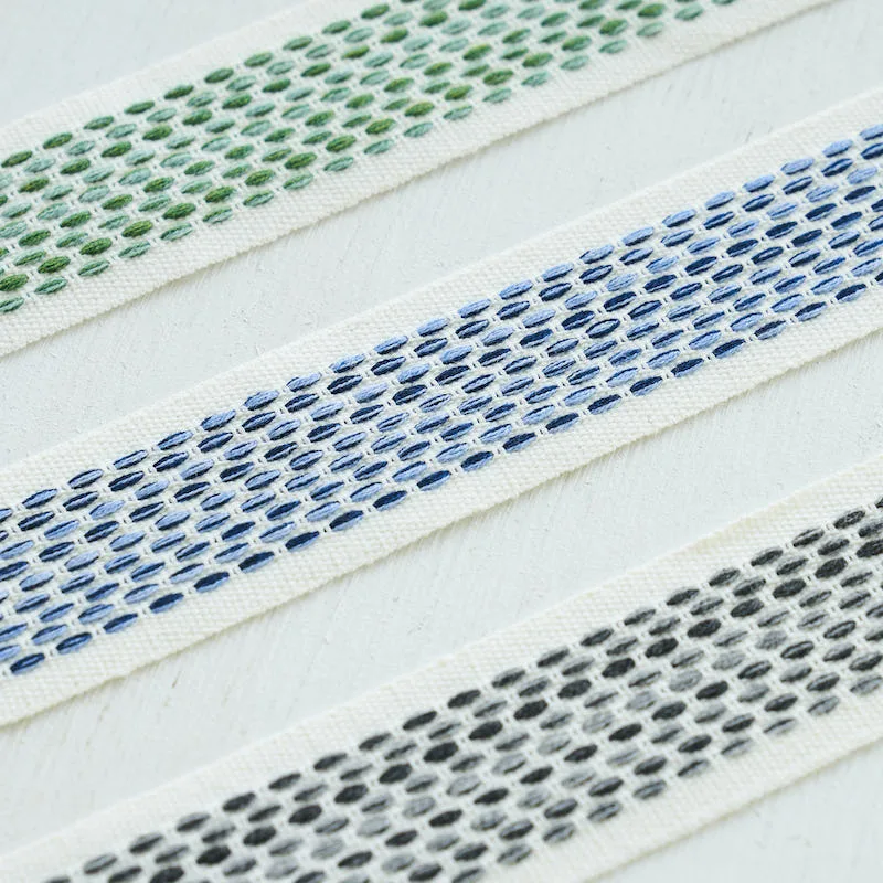 79422 | Portola Tape Indoor/Outdoor - Charcoal Schumacher Portola Tape Indoor/Outdoor trim in Charcoal (79422)