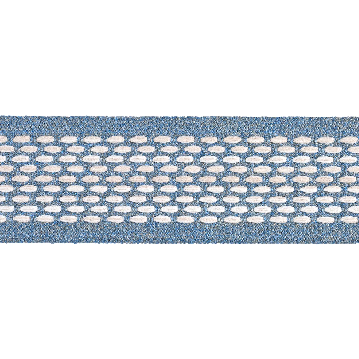 Schumacher Portola Tape Indoor/Outdoor trim in Sky (79428)