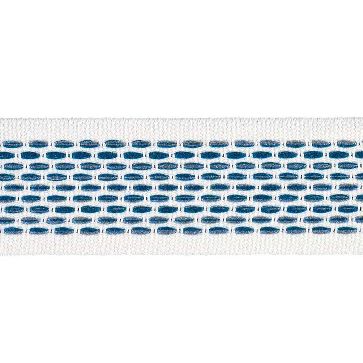 Schumacher Portola Tape Indoor/Outdoor trim in Slate (79426)