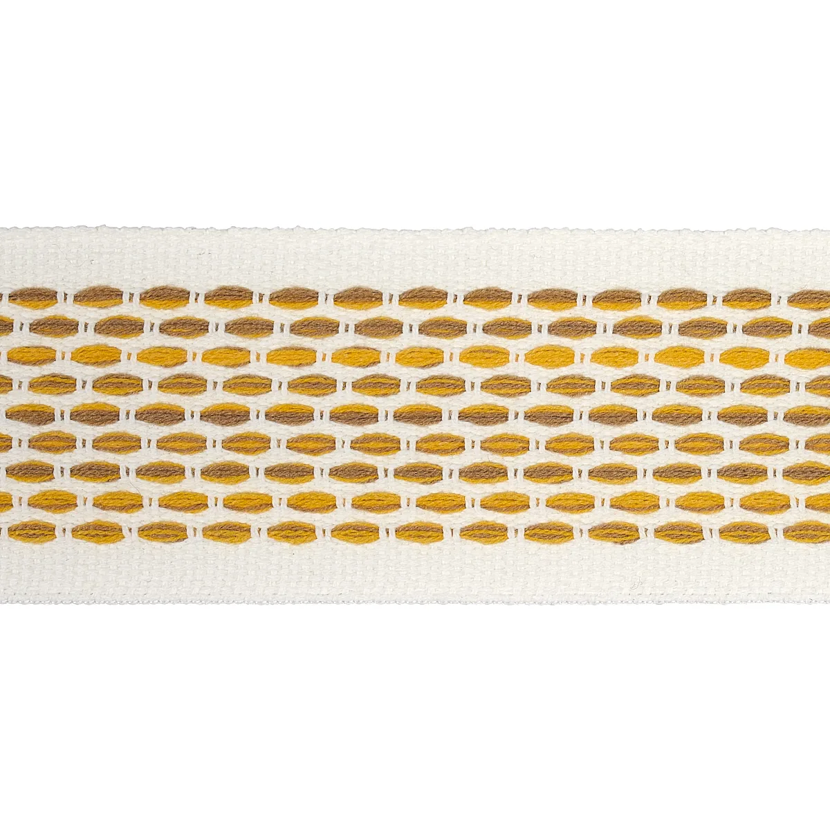 Schumacher Portola Tape Indoor/Outdoor trim in Yellow (79425)