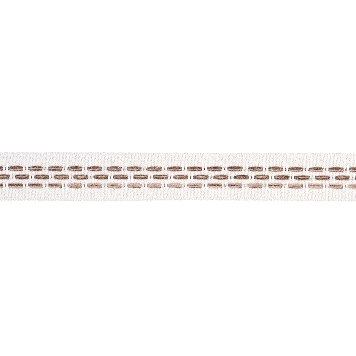 Schumacher Portola Tape Narrow Indoor/Outdoor trim in Flax (85181)