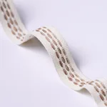 85181 | Portola Tape Narrow Indoor/Outdoor - Flax Schumacher Portola Tape Narrow Indoor/Outdoor trim in Flax (85181)