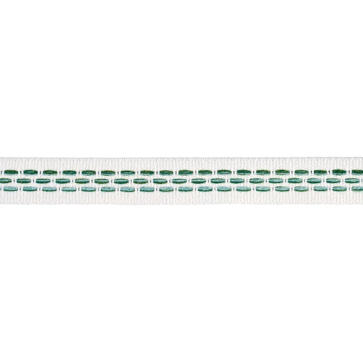 Schumacher Portola Tape Narrow Indoor/Outdoor trim in Green (85182)
