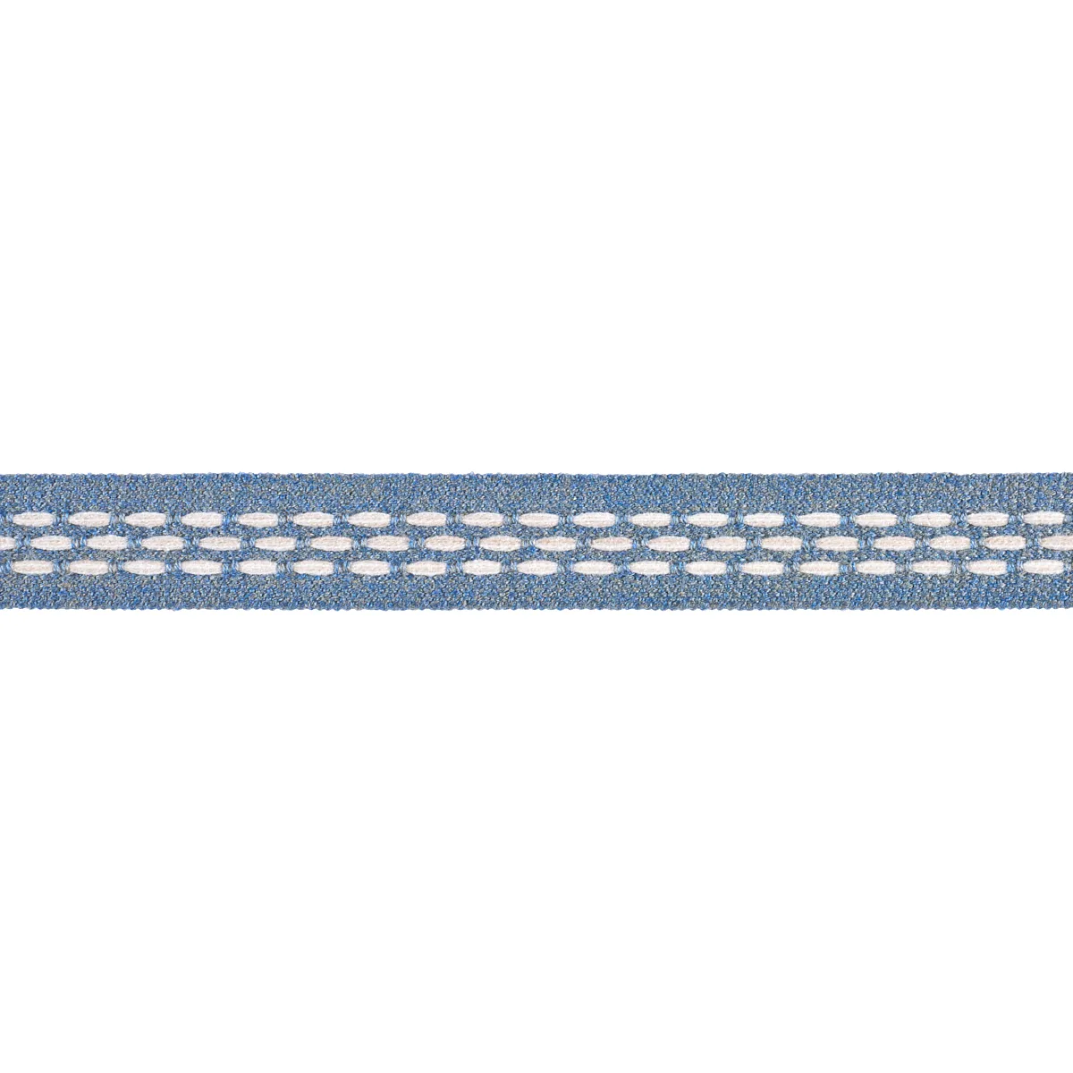 Schumacher Portola Tape Narrow Indoor/Outdoor trim in Sky (85180)