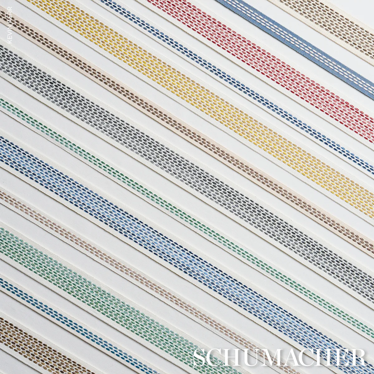 85180 | Portola Tape Narrow Indoor/Outdoor - Sky Schumacher Portola Tape Narrow Indoor/Outdoor trim in Sky (85180)