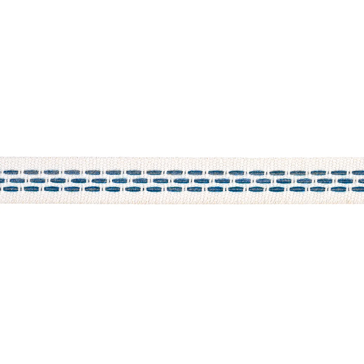 Schumacher Portola Tape Narrow Indoor/Outdoor trim in Slate (85184)