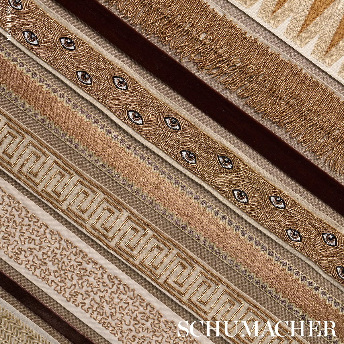 76060 | Prado Tape - Natural Schumacher Prado Tape trim in Natural (76060)