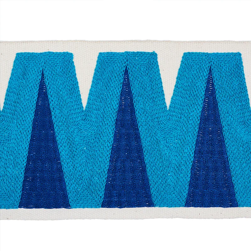 Schumacher Prado Tape trim in Peacock (76062)