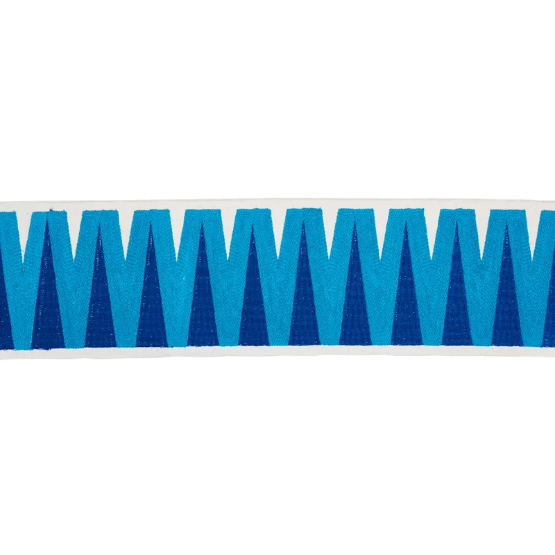 Schumacher Prado Tape trim in Peacock (76062)