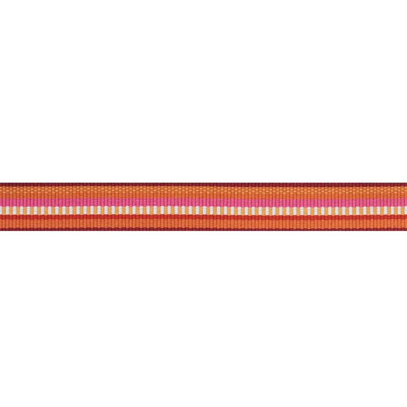Schumacher Primavera Tape Narrow trim in Berry (75983)