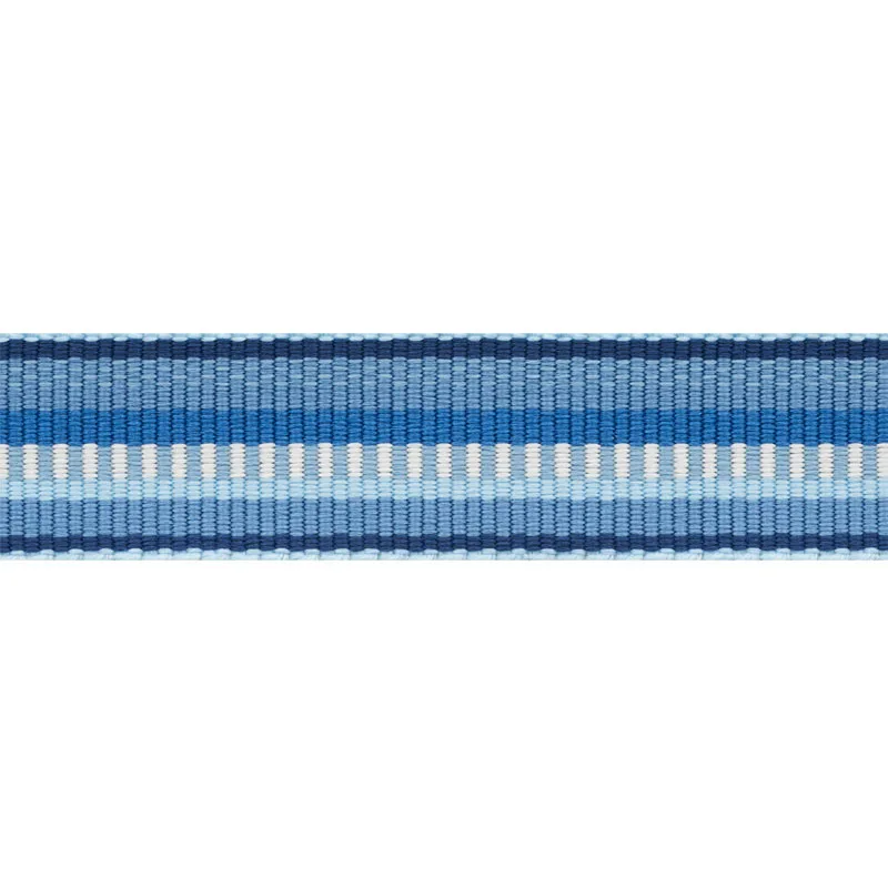 Schumacher Primavera Tape Narrow trim in Sea (75981)