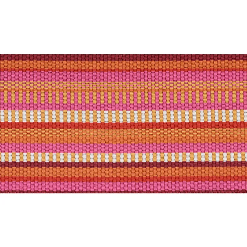 Schumacher Primavera Tape Wide trim in Berry (75993)