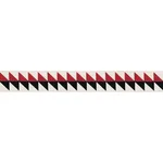 87582 | Quilted Diamond Tape - Black & Red Schumacher Quilted Diamond Tape trim in Black & Red (87582)