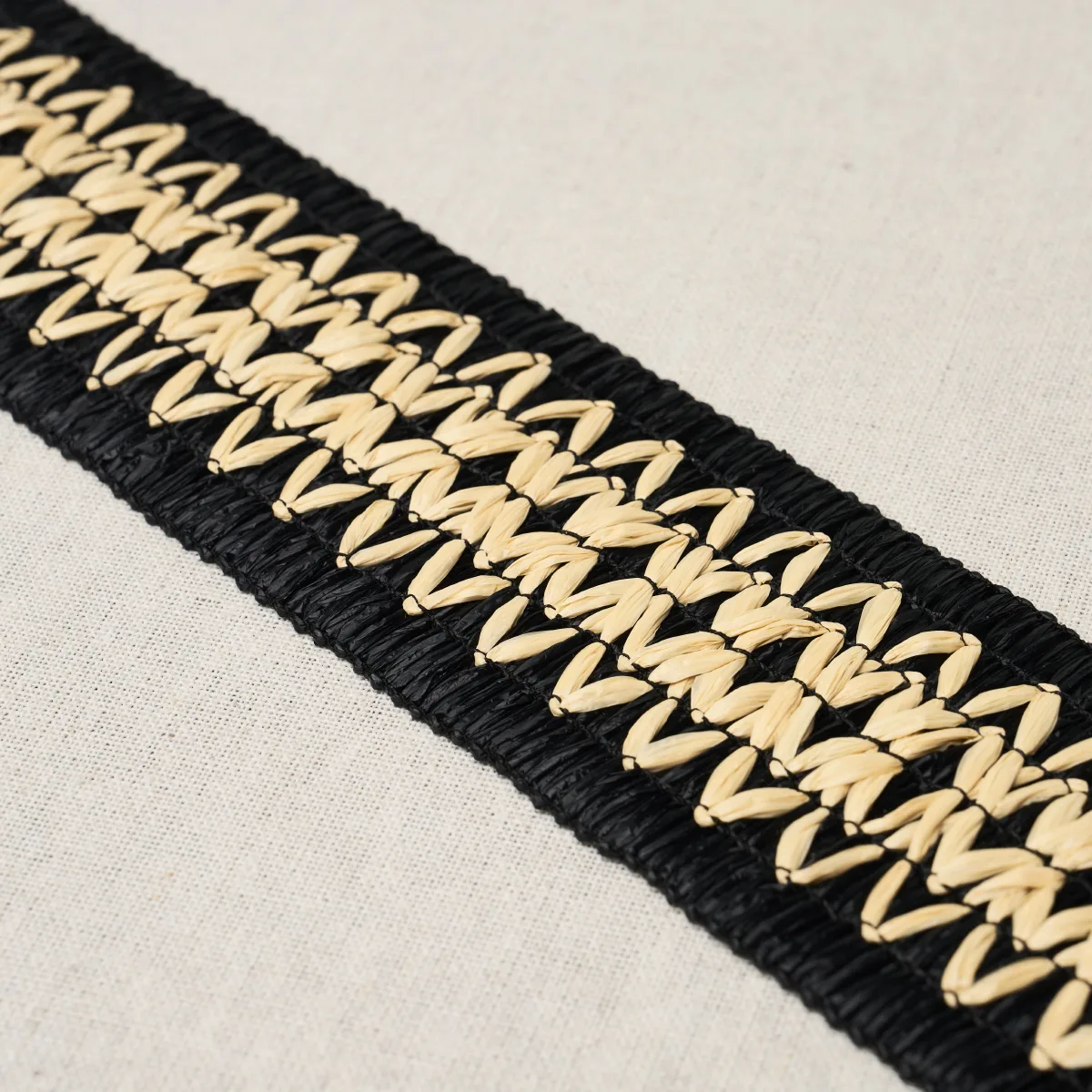 83551 | Raphiinae Tape - Black Schumacher Raphiinae Tape trim in Black (83551)