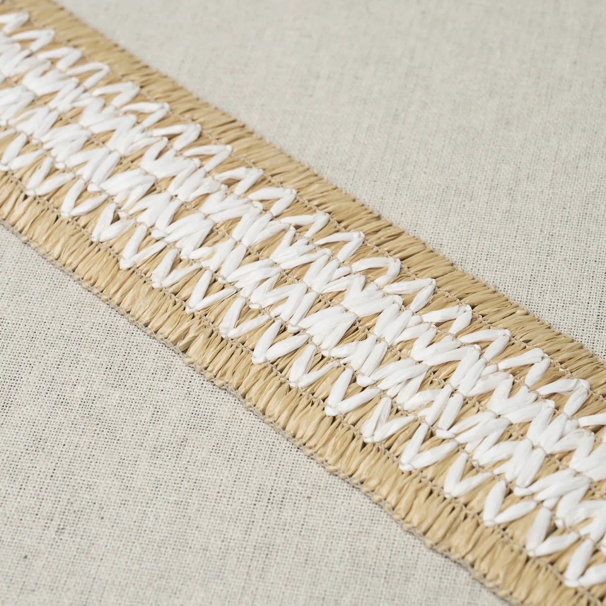 83550 | Raphiinae Tape - Natural Schumacher Raphiinae Tape trim in Natural (83550)