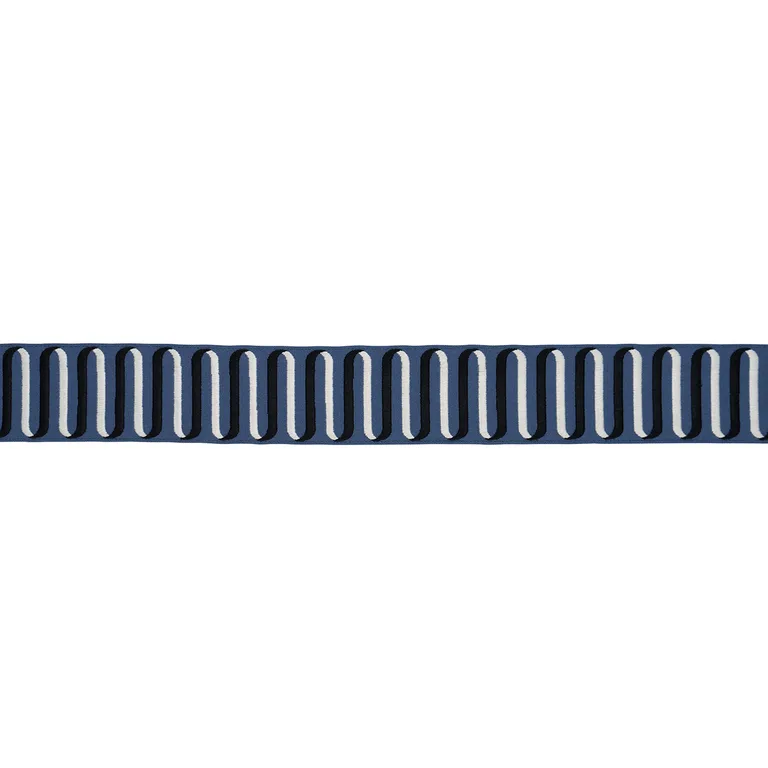 Schumacher Ribbon Tape trim in Navy (86342)