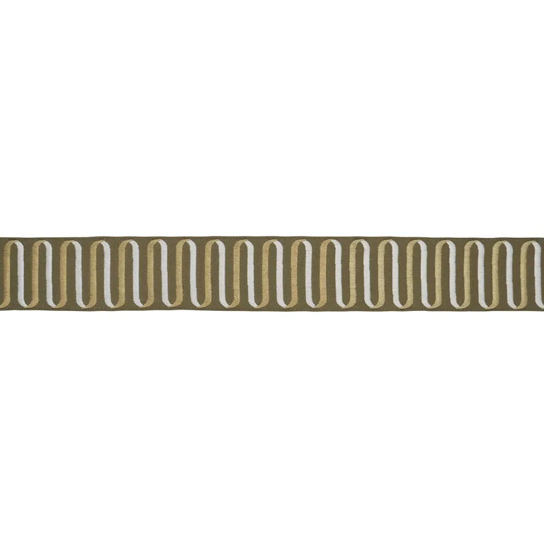 Schumacher Ribbon Tape trim in Olive (86340)