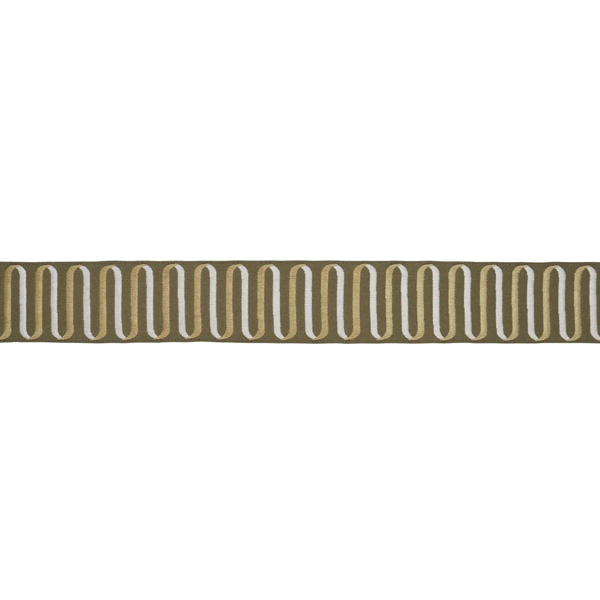 Schumacher Ribbon Tape trim in Olive (86340)