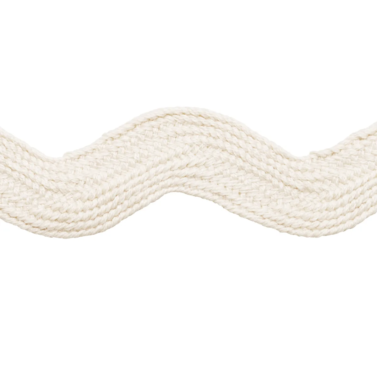 Schumacher Ric Rac Tape Large trim in Ivory (82725)