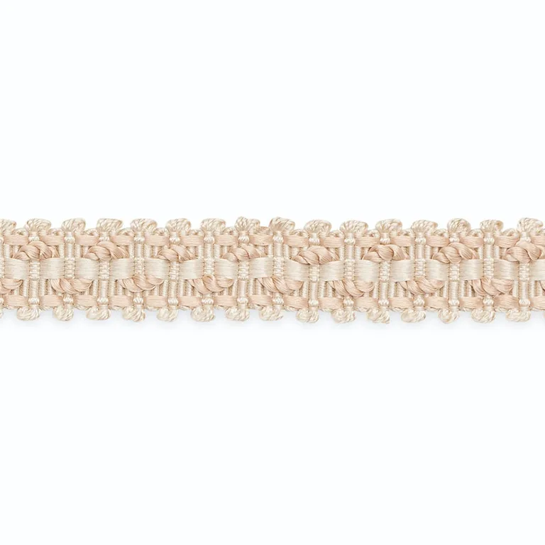 Schumacher Roberta Braid trim in Ecru/Peche (B159-2)