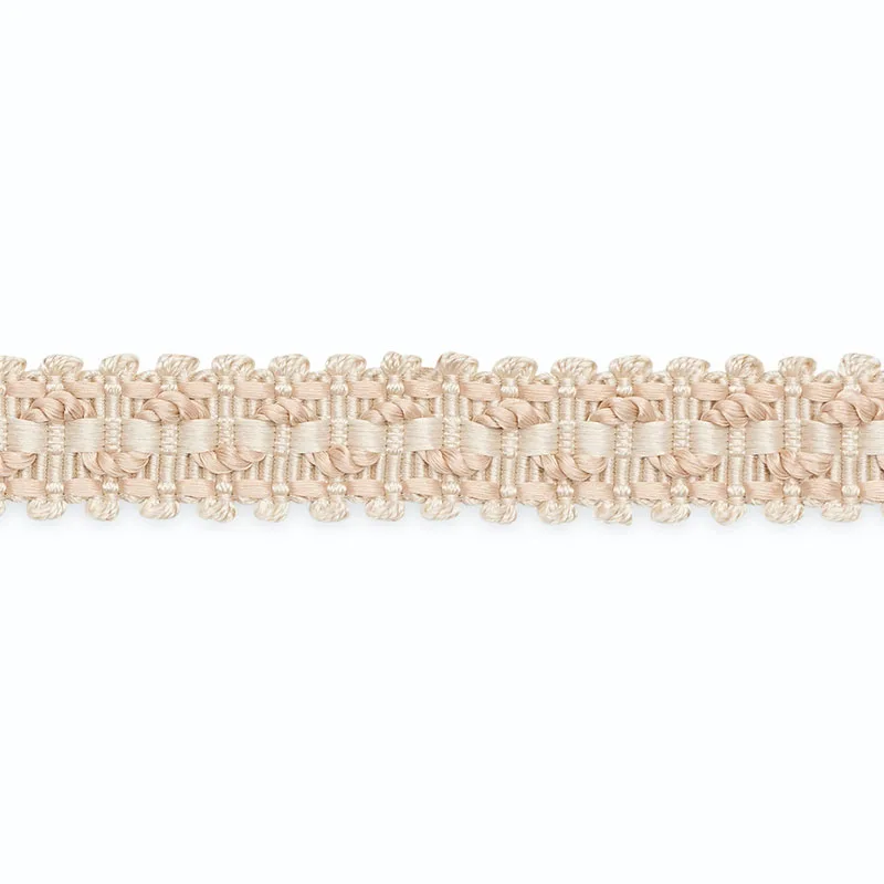 Schumacher Roberta Braid trim in Ecru/Peche (B159-2)