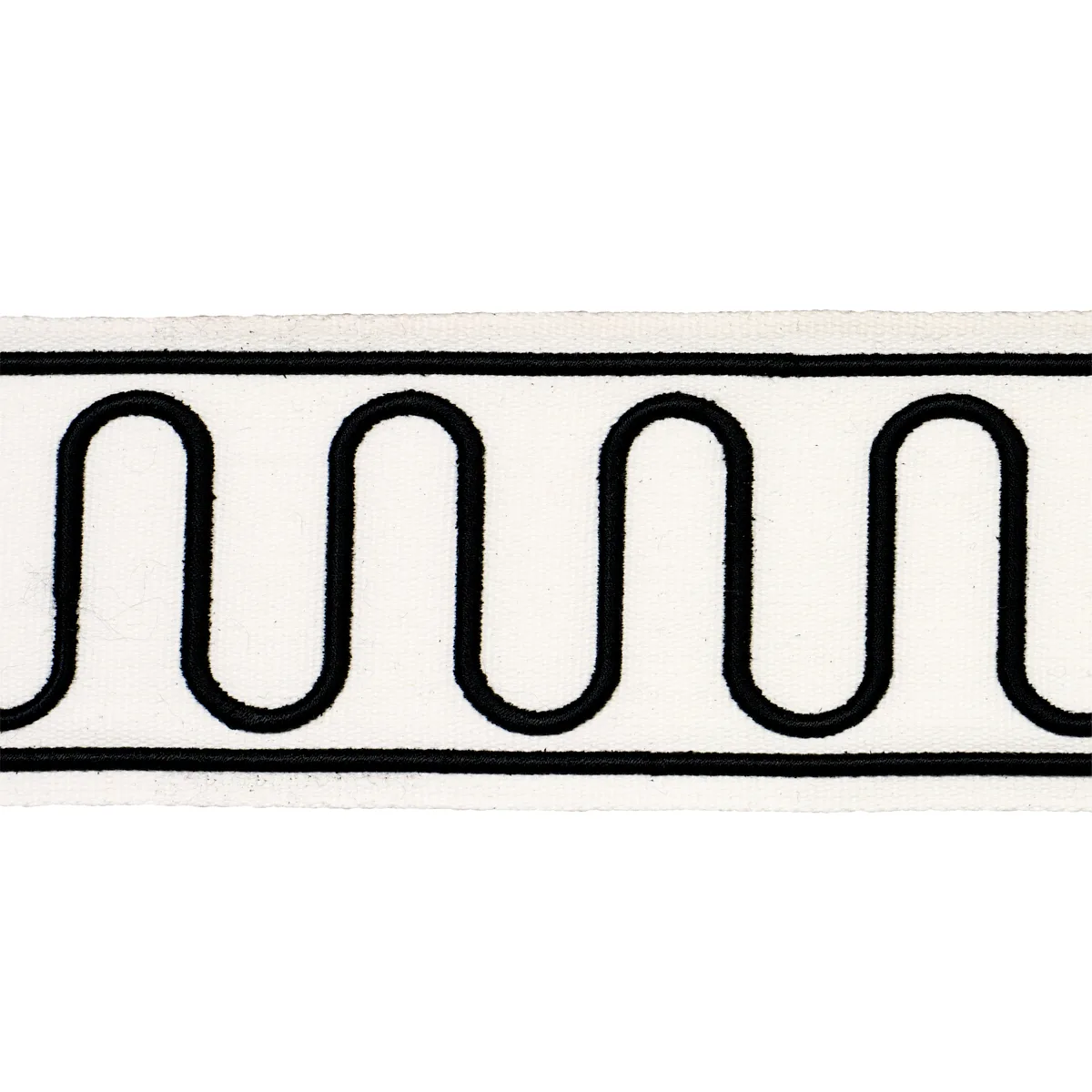 Schumacher Royere Scroll trim in Black (84624)