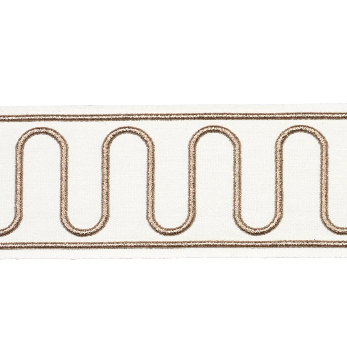 Schumacher Royere Scroll trim in Ivory (84623)