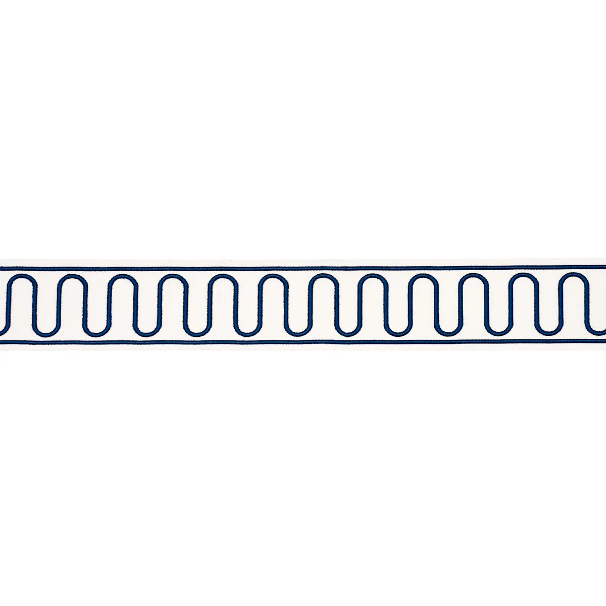 Schumacher Royere Scroll trim in Marine (84620)