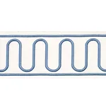 84621 | Royere Scroll - Porcelain Schumacher Royere Scroll trim in Porcelain (84621)