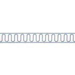 84621 | Royere Scroll - Porcelain Schumacher Royere Scroll trim in Porcelain (84621)