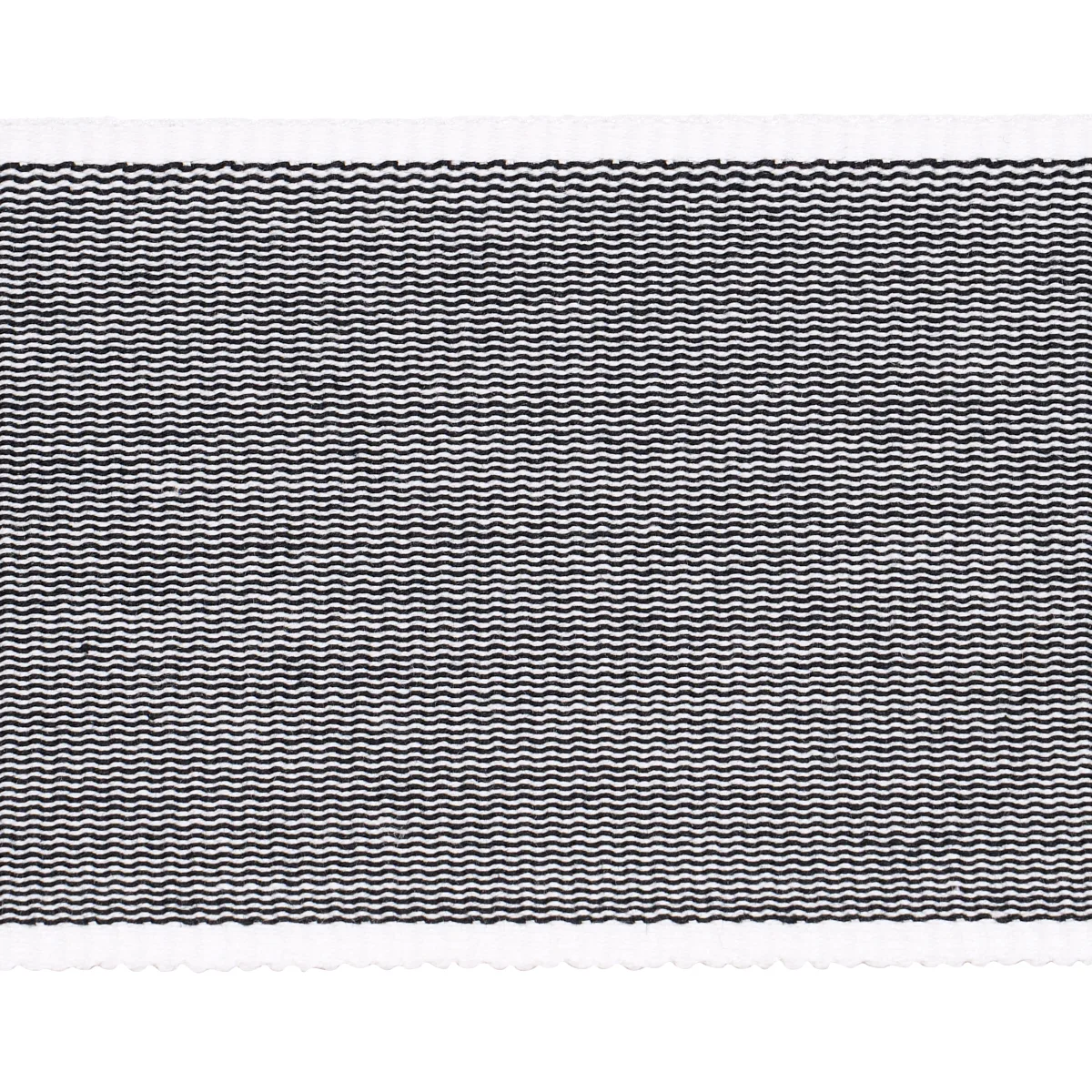 Schumacher Sandpiper Tape Wide trim in Carbon (79386)