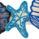 77260 | Sea Treasures Tape - Blue Schumacher Sea Treasures Tape trim in Blue (77260)