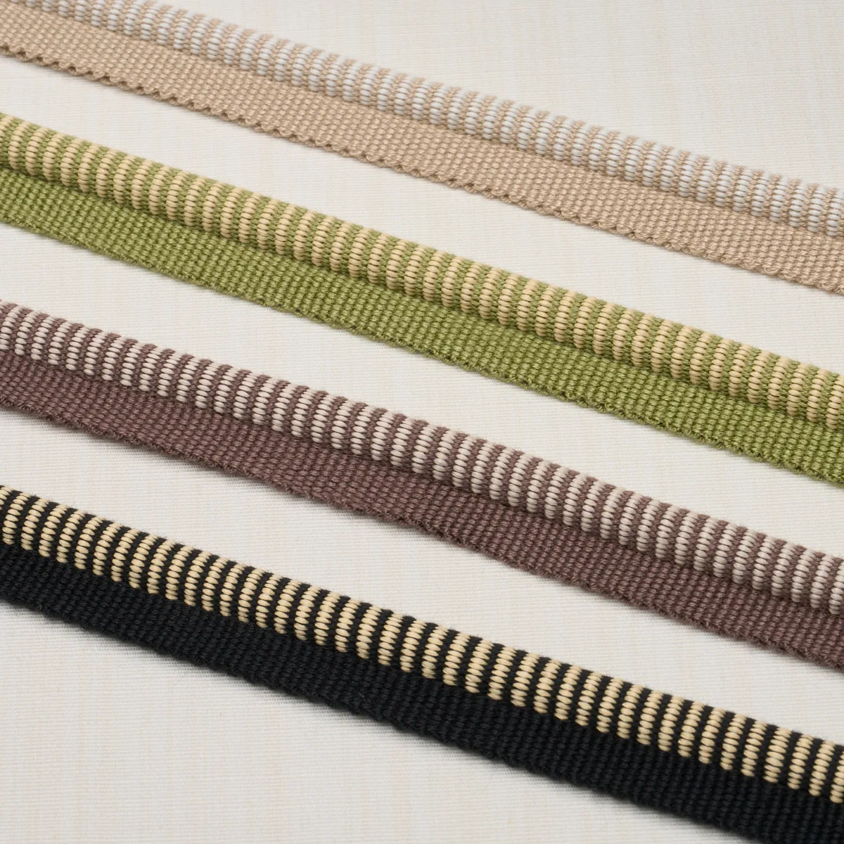 Schumacher Seville Ribbed Cord trim in Green (86521)