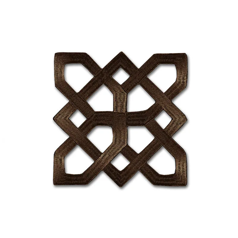 Schumacher Shanghai Appliqué trim in Bittersweet (66111)