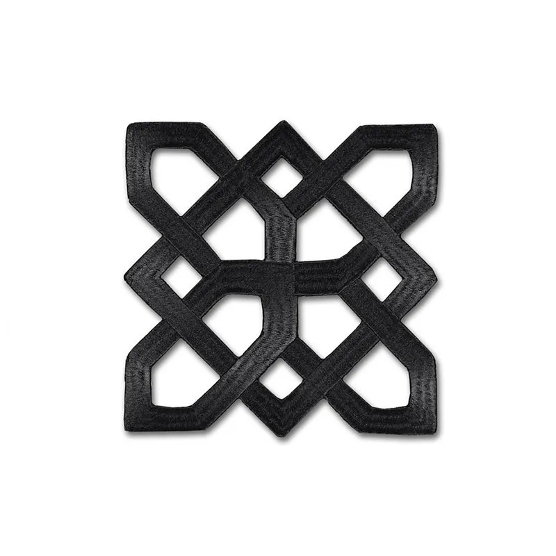 Schumacher Shanghai Appliqué trim in Noir (66112)