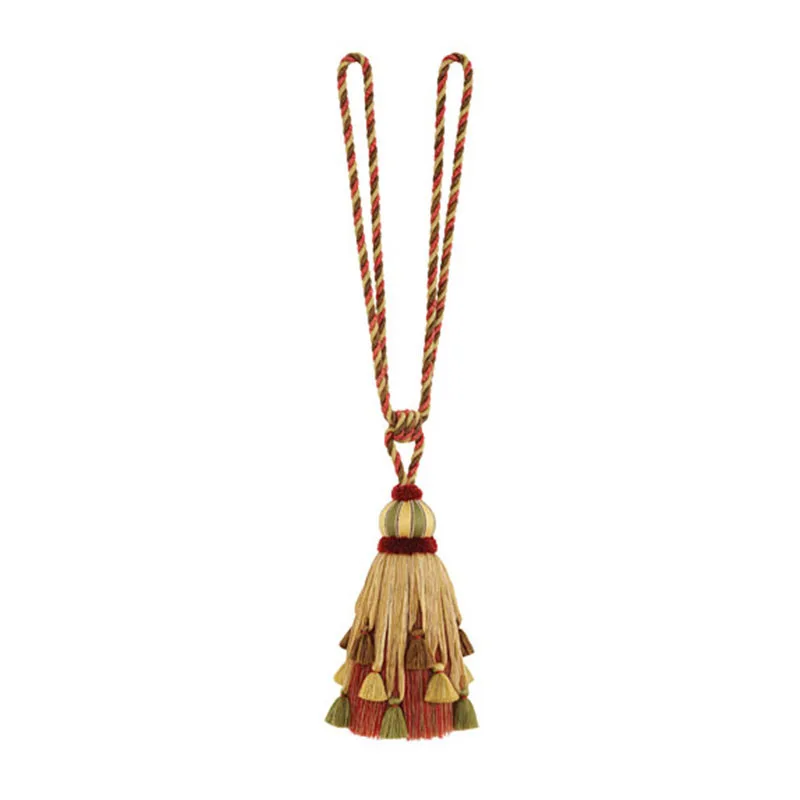 Schumacher Somerset Tie Back trim in Rosewood (63300)
