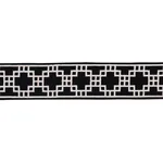 83593 | Squared Away Trellis Tape - Black Schumacher Squared Away Trellis Tape trim in Black (83593)
