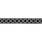 83593 | Squared Away Trellis Tape - Black Schumacher Squared Away Trellis Tape trim in Black (83593)