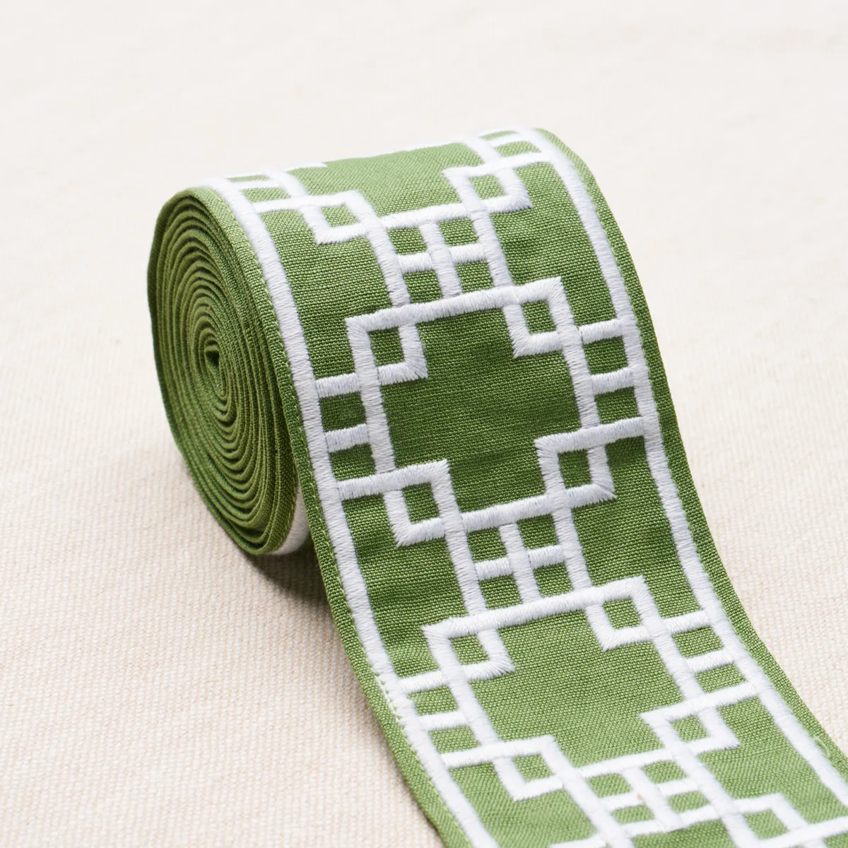 83590 | Squared Away Trellis Tape - Green Schumacher Squared Away Trellis Tape trim in Green (83590)