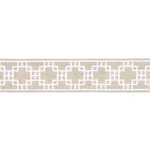 Schumacher Squared Away Trellis Tape trim in Natural (83592)