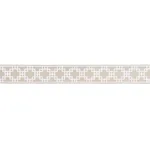 Schumacher Squared Away Trellis Tape trim in Natural (83592)