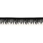 79670 | Stalactite Tape - Black & White Schumacher Stalactite Tape trim in Black & White (79670)