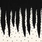 79670 | Stalactite Tape - Black & White Schumacher Stalactite Tape trim in Black & White (79670)